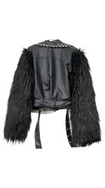 کت چرم خز دار